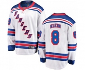 Youth New York Rangers #8 Kevin Klein Fanatics Branded White Away Breakaway NHL Jersey