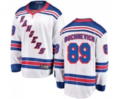 Youth New York Rangers #89 Pavel Buchnevich Fanatics Branded White Away Breakaway NHL Jersey