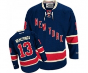 Youth Reebok New York Rangers #13 Sergei Nemchinov Authentic Navy Blue Third NHL Jersey