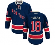 Youth Reebok New York Rangers #18 Walt Tkaczuk Authentic Navy Blue Third NHL Jersey