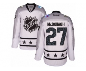 Youth Reebok New York Rangers #27 Ryan McDonagh Authentic White Metropolitan Division 2017 All-Star NHL Jersey