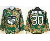 youth nhl jerseys new york rangers #30 lundovist camo