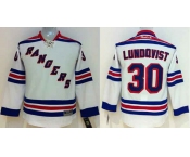 youth nhl jerseys new york rangers #30 lundqvist white