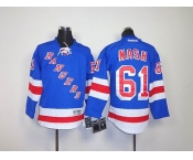 youth nhl jerseys new york rangers #61 nash lt.blue