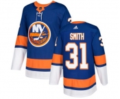 Adidas New York Islanders #31 Billy Smith Authentic Royal Blue Home NHL Jersey