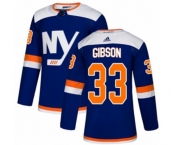 Adidas New York Islanders #33 Christopher Gibson Premier Blue Alternate NHL Jersey