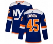 Adidas New York Islanders #45 Noah Dobson Authentic Blue Alternate NHL Jersey