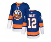 Men Adidas New York Islanders #12 Josh Bailey Royal Blue Home Authentic Stitched NHL Jersey