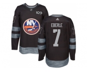 Men Adidas New York Islanders #7 Jordan Eberle Black 1917-2017 100th Anniversary Stitched NHL Jersey