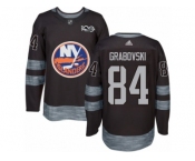 Men's Adidas New York Islanders #84 Mikhail Grabovski Authentic Black 1917-2017 100th Anniversary NHL Jersey