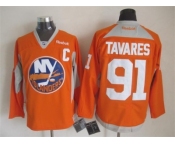 nhl jerseys new york Islanders #91 John Tavares orange