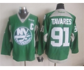 nhl jerseys new york Islanders #91 tavares green[patch C][2015 new]