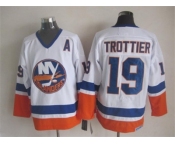nhl jerseys new york islanders #19 trottier white[patch A]