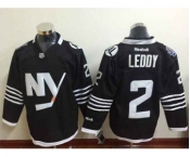nhl jerseys new york islanders #2 leddy black[2015 new][leddy]