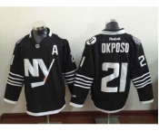nhl jerseys new york islanders #21 okposo black[2015 new][patch A]