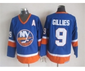 nhl jerseys new york islanders #9 gillies blue[patch A]
