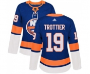 Women Adidas New York Islanders #19 Bryan Trottier Premier Royal Blue Home NHL Jersey