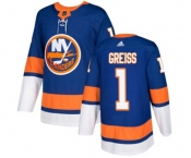 Youth Adidas New York Islanders #1 Thomas Greiss Authentic Royal Blue Home NHL Jersey