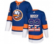 Youth Adidas New York Islanders #22 Mike Bossy Authentic Royal Blue USA Flag Fashion NHL Jersey