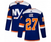 Youth Adidas New York Islanders #27 Anders Lee Authentic Blue Alternate NHL Jersey