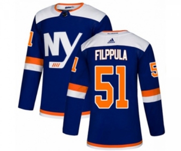 Youth Adidas New York Islanders #51 Valtteri Filppula Premier Blue Alternate NHL Jersey
