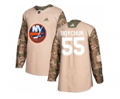 Youth Adidas New York Islanders #55 Johnny Boychuk Camo Authentic 2017 Veterans Day Stitched NHL Jersey