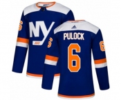 Youth Adidas New York Islanders #6 Ryan Pulock Authentic Blue Alternate NHL Jersey