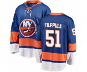 Youth New York Islanders #51 Valtteri Filppula Fanatics Branded Royal Blue Home Breakaway NHL Jersey