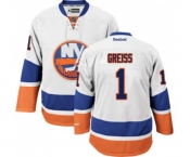 Youth Reebok New York Islanders #1 Thomas Greiss Authentic White Away NHL Jersey