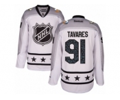 Youth Reebok New York Islanders #91 John Tavares Authentic White Metropolitan Division 2017 All-Star NHL Jersey