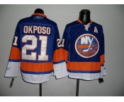 youth nhl jerseys new york Islanders #21 okposo lt.blue