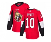 Men Adidas Ottawa Senators #10 Tom Pyatt Red Home Authentic Stitched NHL Jersey