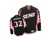 Men's Reebok Ottawa Senators #32 Chris Driedger Authentic Black Third NHL Jersey