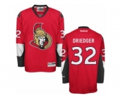 Men's Reebok Ottawa Senators #32 Chris Driedger Authentic Red Home NHL Jersey