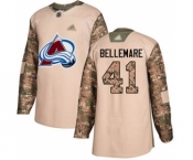 Men's Avalanche #41 Pierre-Edouard Bellemare Camo Authentic 2017 Veterans Day Stitched Hockey Jersey