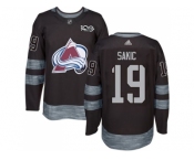 Men's Colorado Avalanche #19 Joe Sakic Black 1917-2017 100th Anniversary Stitched NHL Jersey