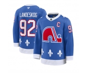 Men's Colorado Avalanche #92 Gabriel Landeskog Blue 2025 With C Patch Alternate Stitched Jersey Men's Colorado Avalanche #92 Gabriel Landeskog Blue 2025 With C Patch Alternate Stitched Jersey