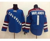 nhl jerseys colorado avalanche #1 varlamov blue