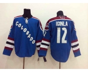 nhl jerseys colorado avalanche #12 iginla blue