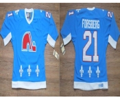 nhl jerseys colorado avalanche #21 forsberg lt.blue ccm