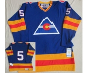 nhl jerseys colorado avalanche #5 rab ramage blue(ccm throwback)