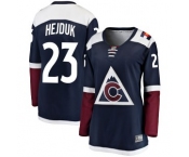 Women's Colorado Avalanche #23 Milan Hejduk Fanatics Branded Breakaway Alternate Navy Jersey