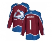 Youth Adidas Colorado Avalanche #1 Semyon Varlamov Burgundy Home Authentic Stitched NHL Jersey