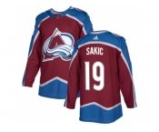 Youth Adidas Colorado Avalanche #19 Joe Sakic Burgundy Home Authentic Stitched NHL Jersey
