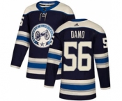 Men's Blue Jackets #56 Marko Dano Navy Alternate Authentic Stitched Hockey Jersey