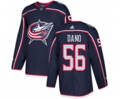 Men's Blue Jackets #56 Marko Dano Navy Blue Home Authentic Stitched Hockey Jersey