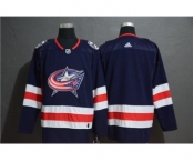 Men's Blue Jackets Blank Navy Stitched Hockey Hockey Jersey