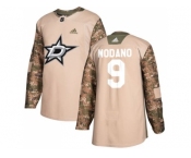Men Adidas Dallas Stars #9 Mike Modano Camo Authentic 2017 Veterans Day Stitched NHL Jersey