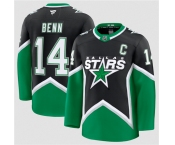 Men's Dallas Stars #14 Jamie Benn Black 2025-26 Alternate Stitched Hockey Jersey Men's Dallas Stars #14 Jamie Benn Black 2025-26 Alternate Stitched Hockey Jersey
