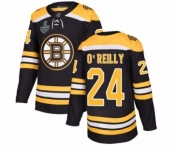 Men's Boston Bruins #24 Terry O'Reilly Authentic Black Home 2019 Stanley Cup Final Bound Hockey Jersey